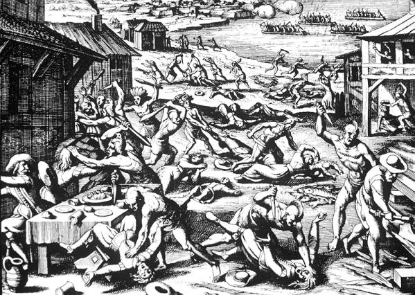 1622 massacre jamestown de bry