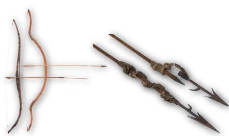 Arc et fleche lance inuit